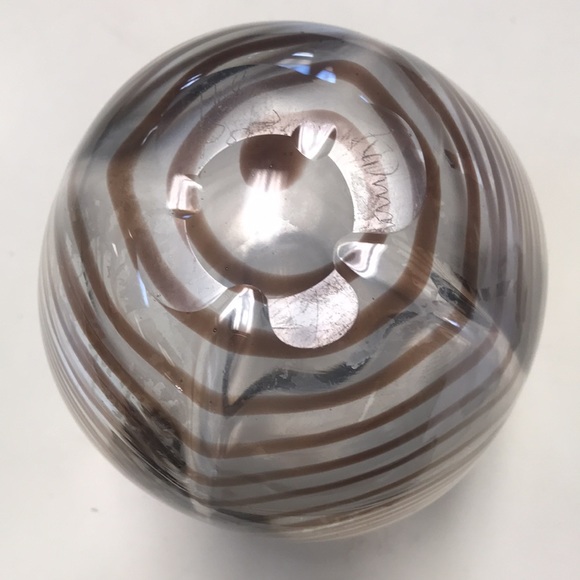 VTG (50s) Signed & Numbered Tyra Pors Kalmar Sweden Art Glass Swirl Jug - Picture 4 of 9